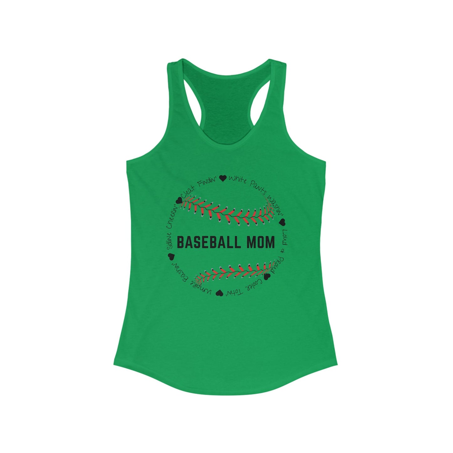 Loud and Proud Baseball Mom Racerback Tank