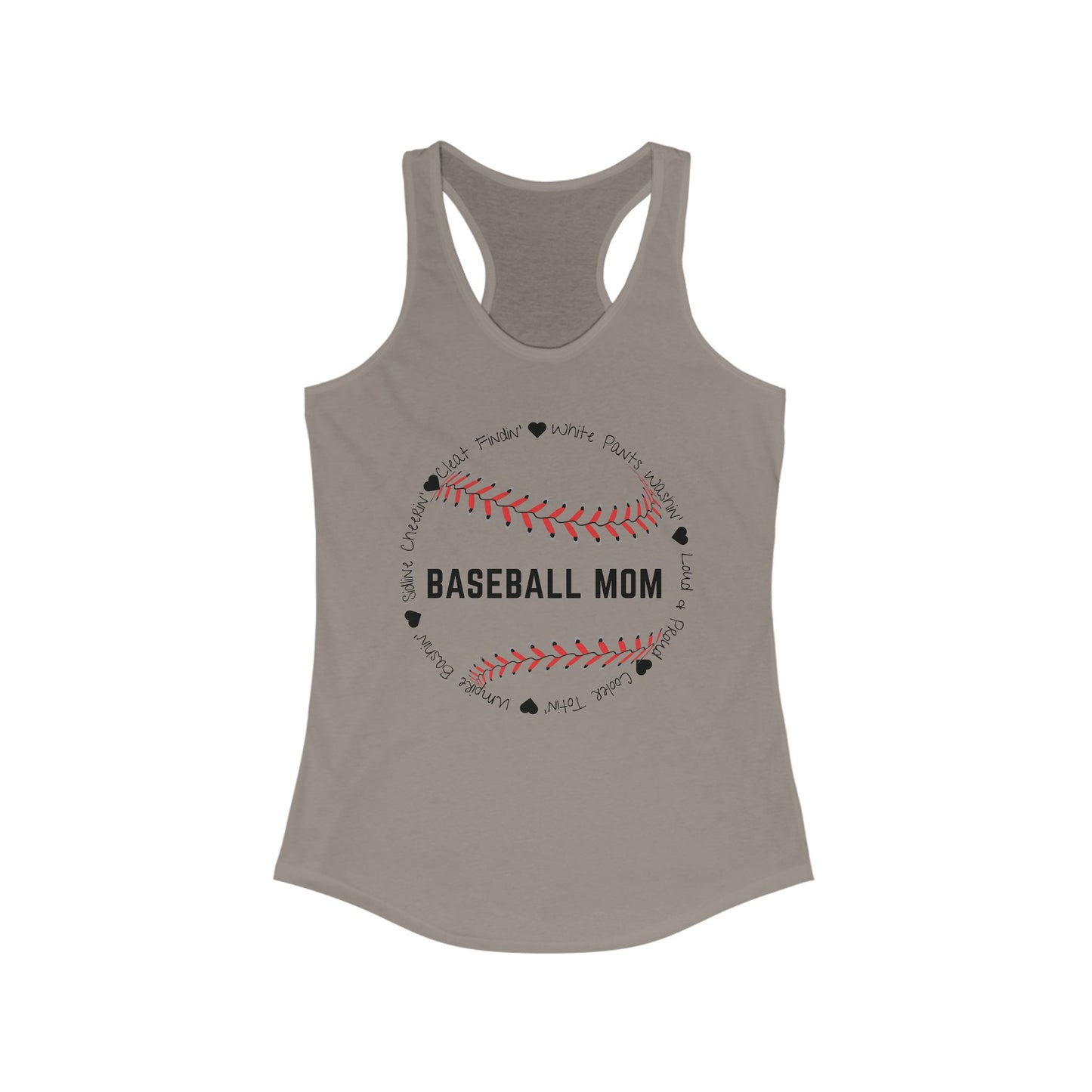 Loud and Proud Baseball Mom Racerback Tank