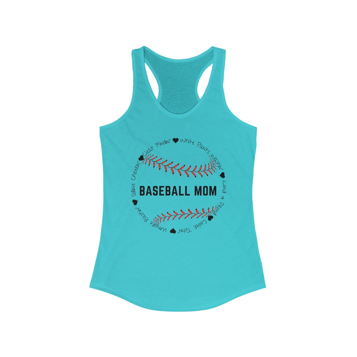 Loud and Proud Baseball Mom Racerback Tank