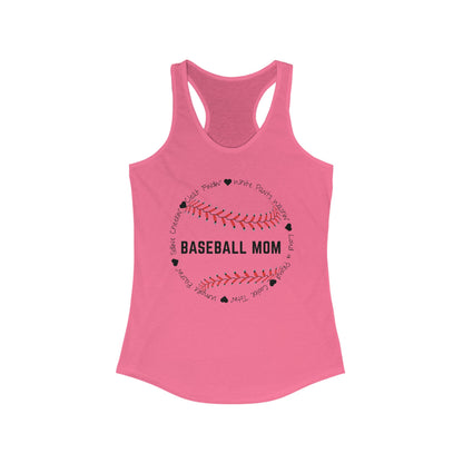 Loud and Proud Baseball Mom Racerback Tank