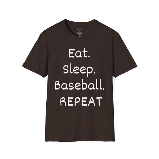Eat. Sleep. Baseball. Repeat T-Shirt