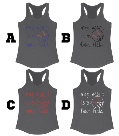 Where My Heart Plays Racerback Tank