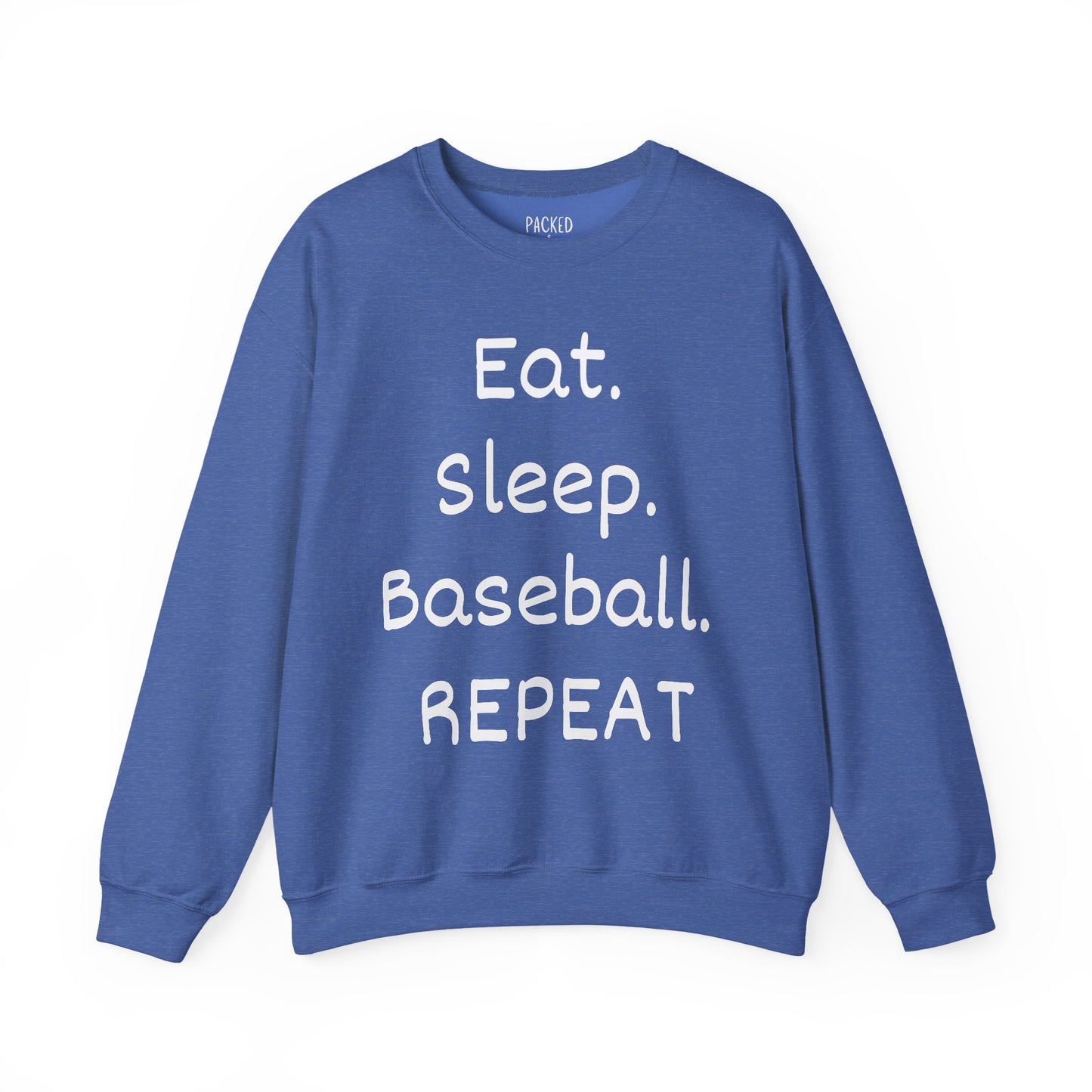 Eat. Sleep. Baseball. Repeat Crewneck Sweatshirt