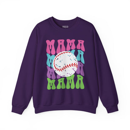 Color Me Baseball Mama Crewneck Sweatshirt