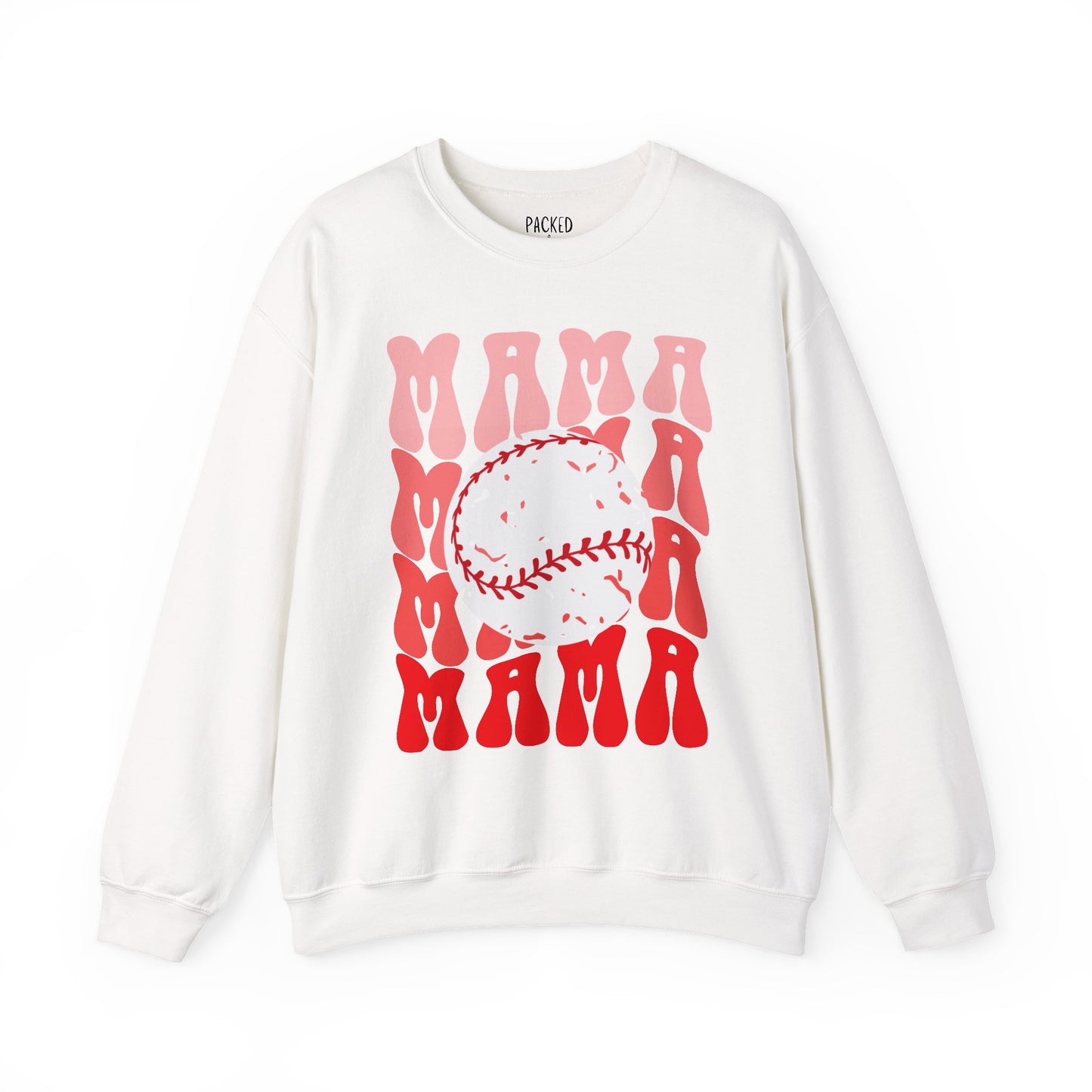 Red, Retro & Ready Mama Crewneck Sweatshirt
