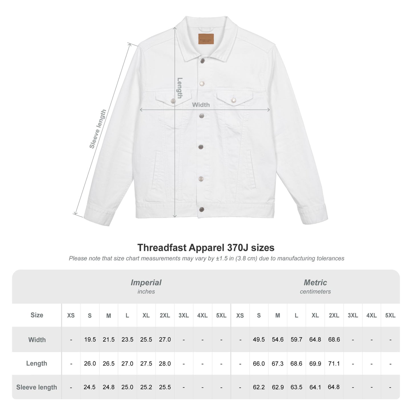 Personalized Classic Denim Jacket
