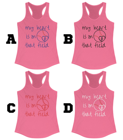 Where My Heart Plays Racerback Tank