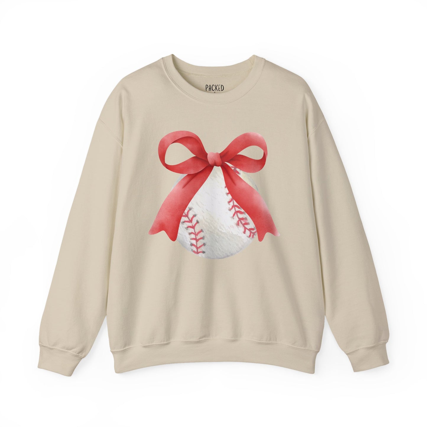 Bows to Baseball Crewneck Sweatshirt