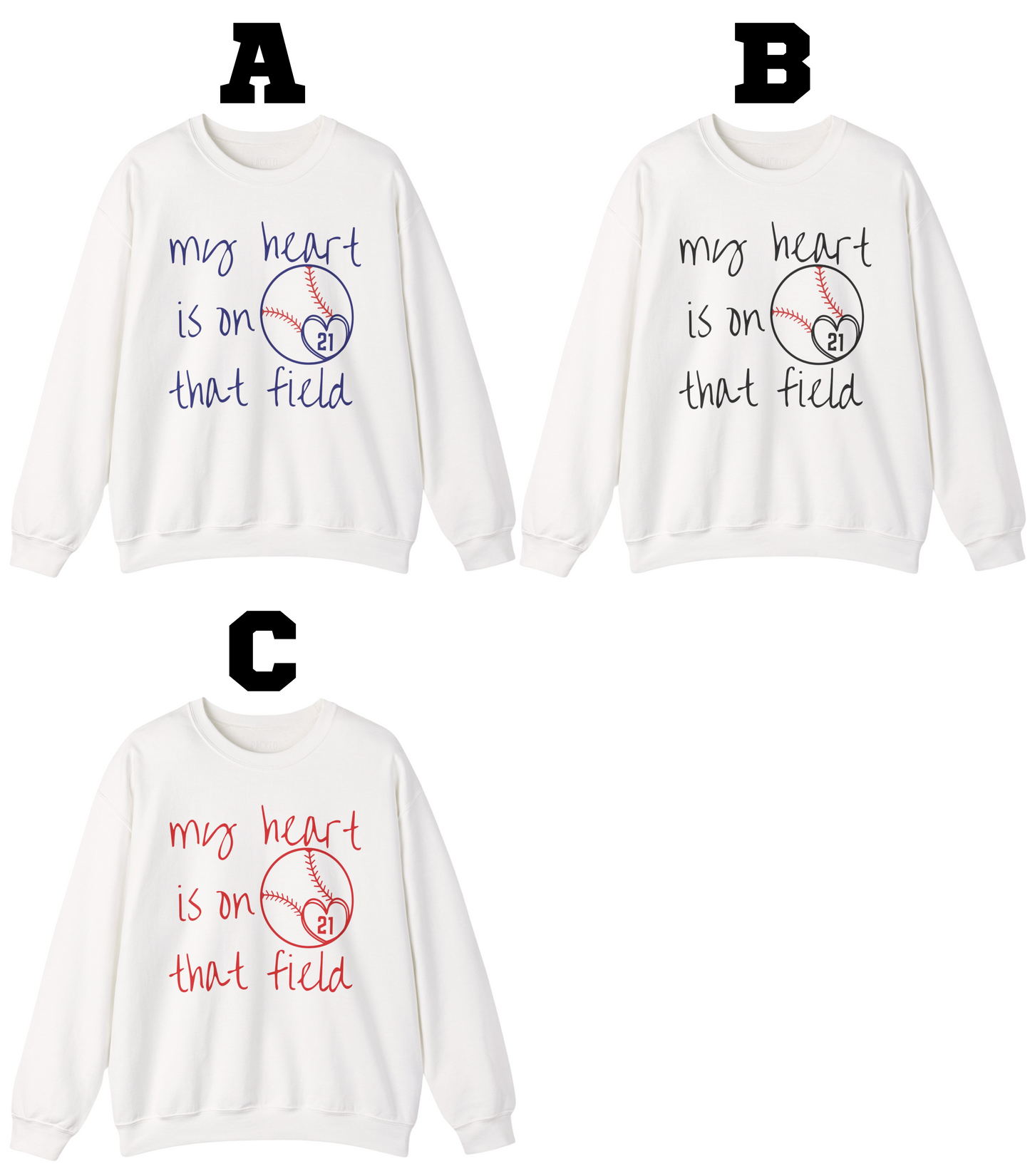 Where My Heart Plays Crewneck Sweatshirt