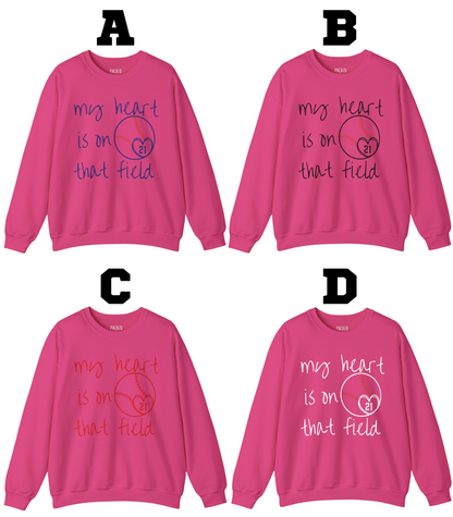 Where My Heart Plays Crewneck Sweatshirt