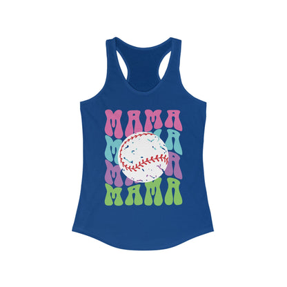 Color Me Baseball Mama Racerback Tank