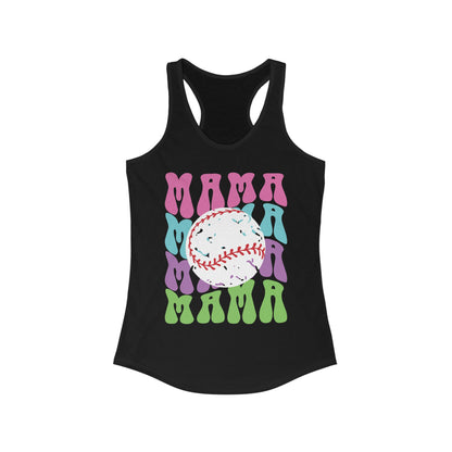 Color Me Baseball Mama Racerback Tank