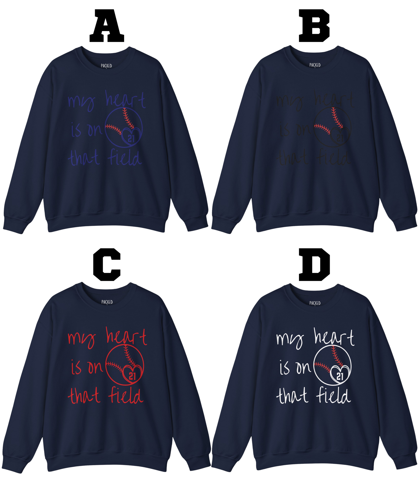 Where My Heart Plays Crewneck Sweatshirt