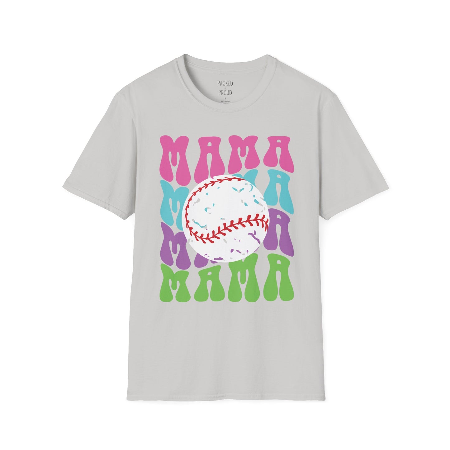 Color Me Baseball Mama T-Shirt