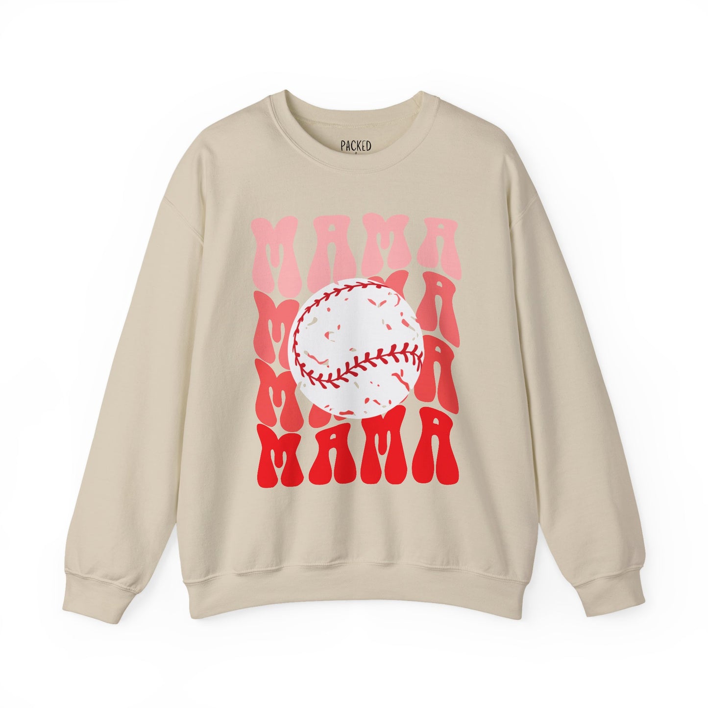 Red, Retro & Ready Mama Crewneck Sweatshirt