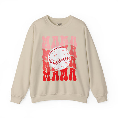 Red, Retro & Ready Mama Crewneck Sweatshirt