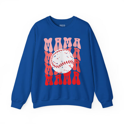 Red, Retro & Ready Mama Crewneck Sweatshirt