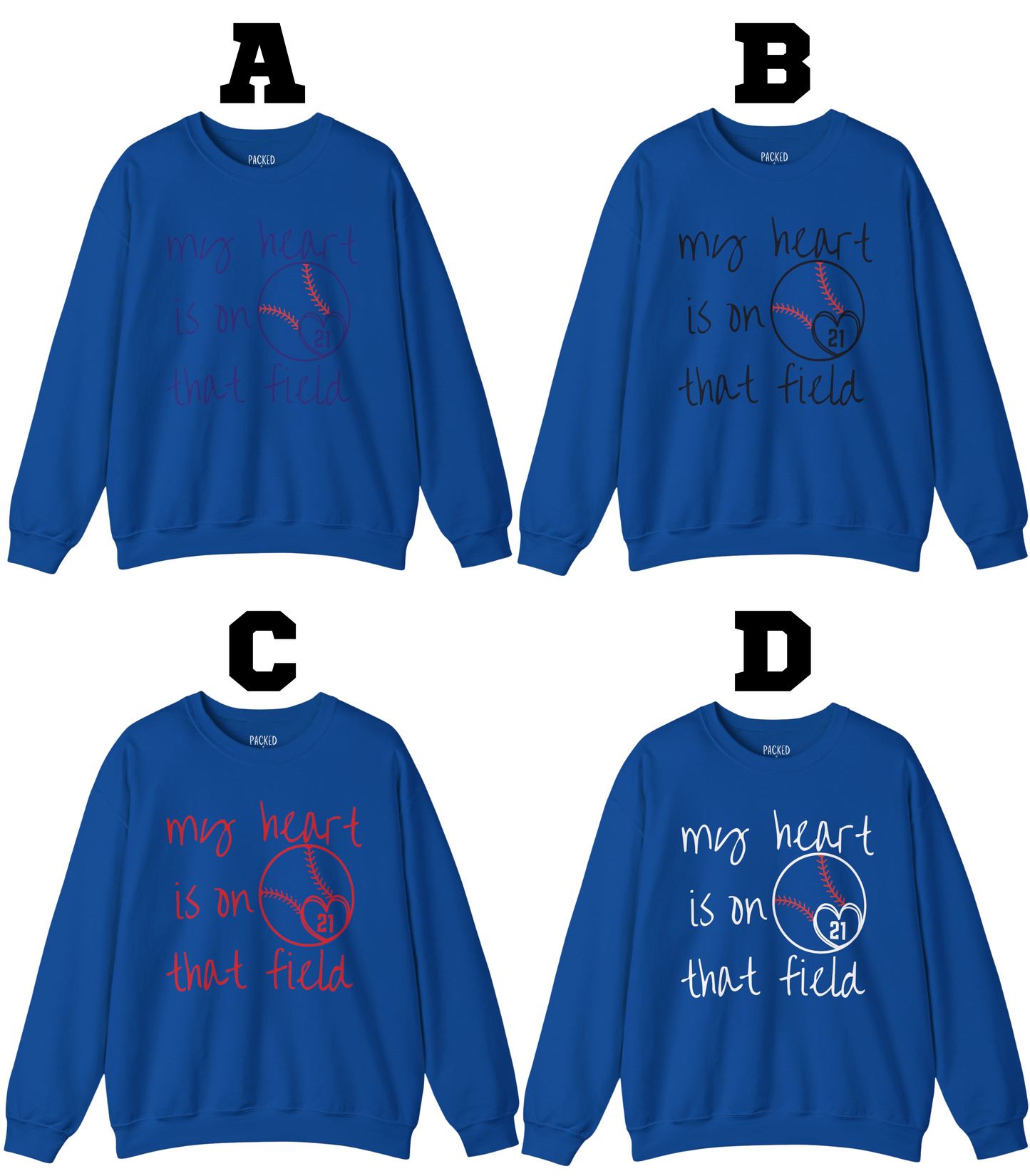 Where My Heart Plays Crewneck Sweatshirt