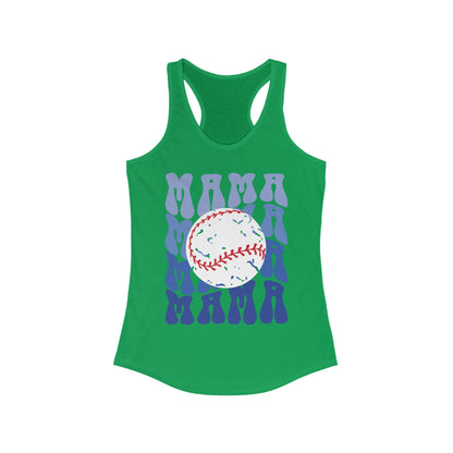 Baseball Blues Mama Racerback Tank