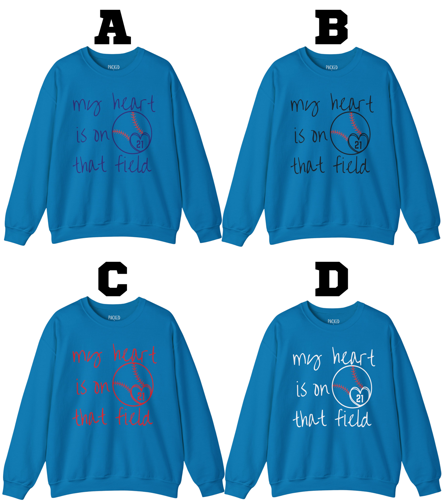 Where My Heart Plays Crewneck Sweatshirt