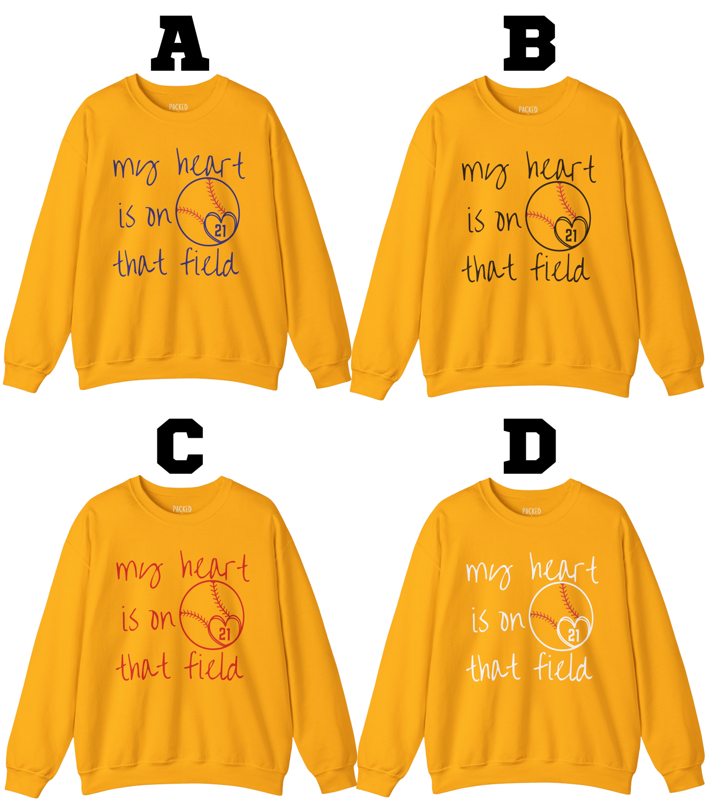 Where My Heart Plays Crewneck Sweatshirt