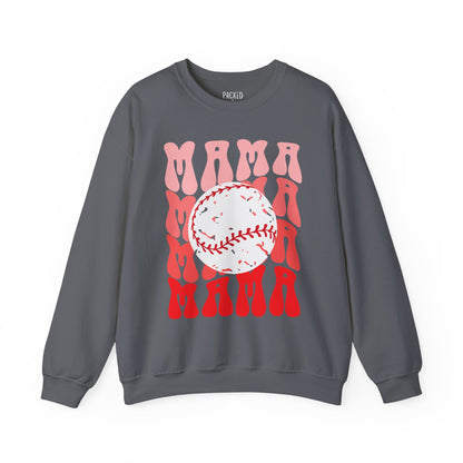 Red, Retro & Ready Mama Crewneck Sweatshirt