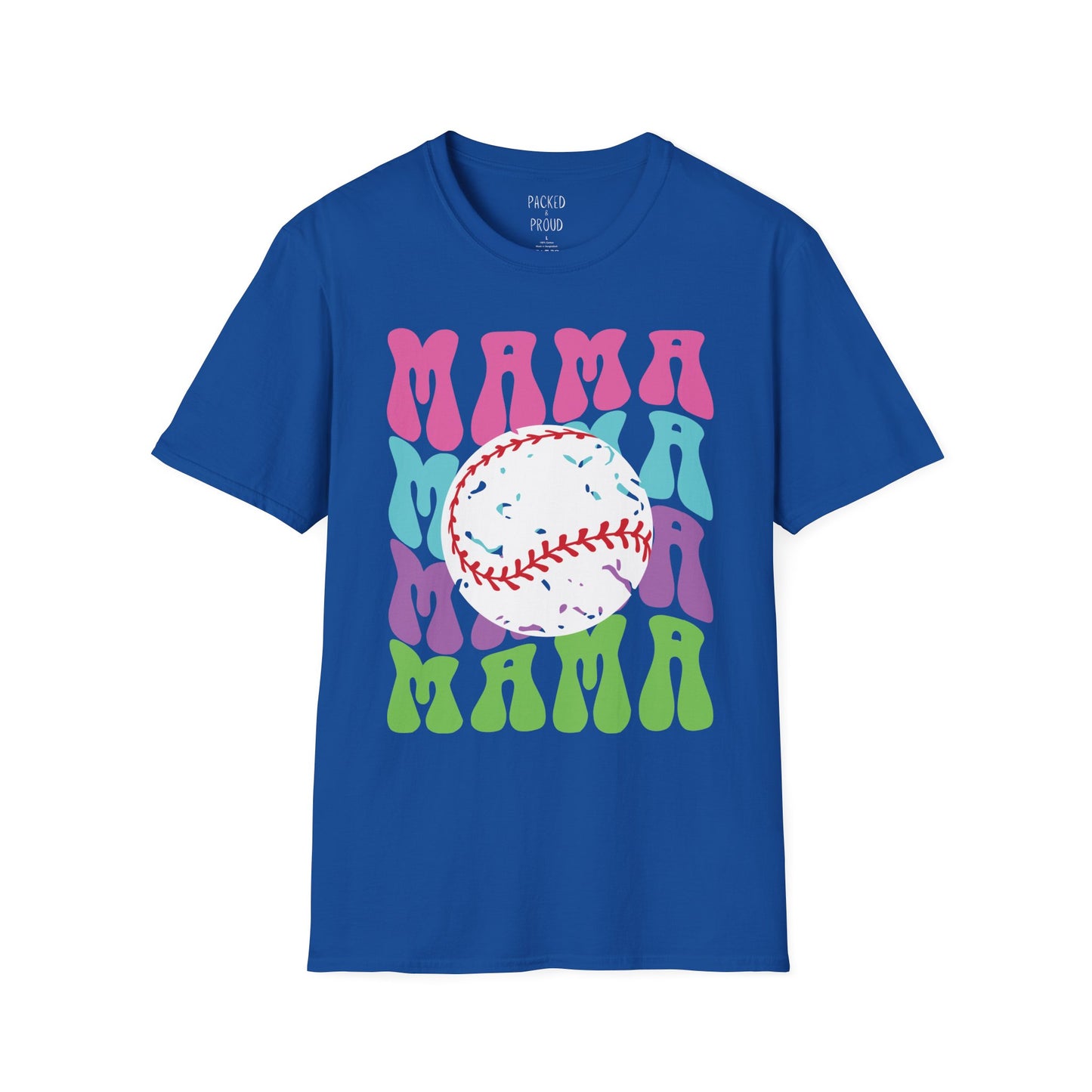 Color Me Baseball Mama T-Shirt