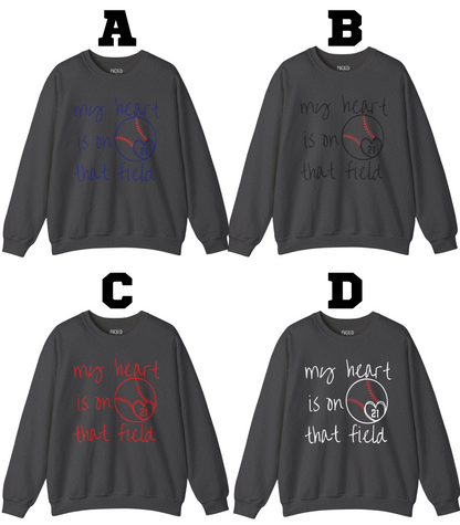 Where My Heart Plays Crewneck Sweatshirt