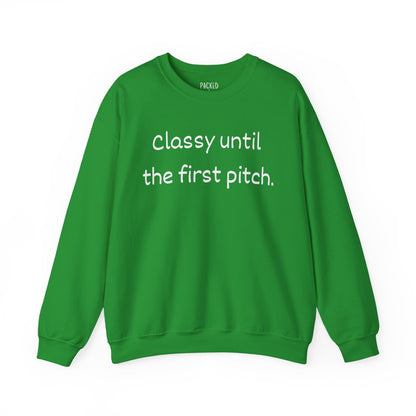 Baseball Mom Energy Crewneck Sweatshirt