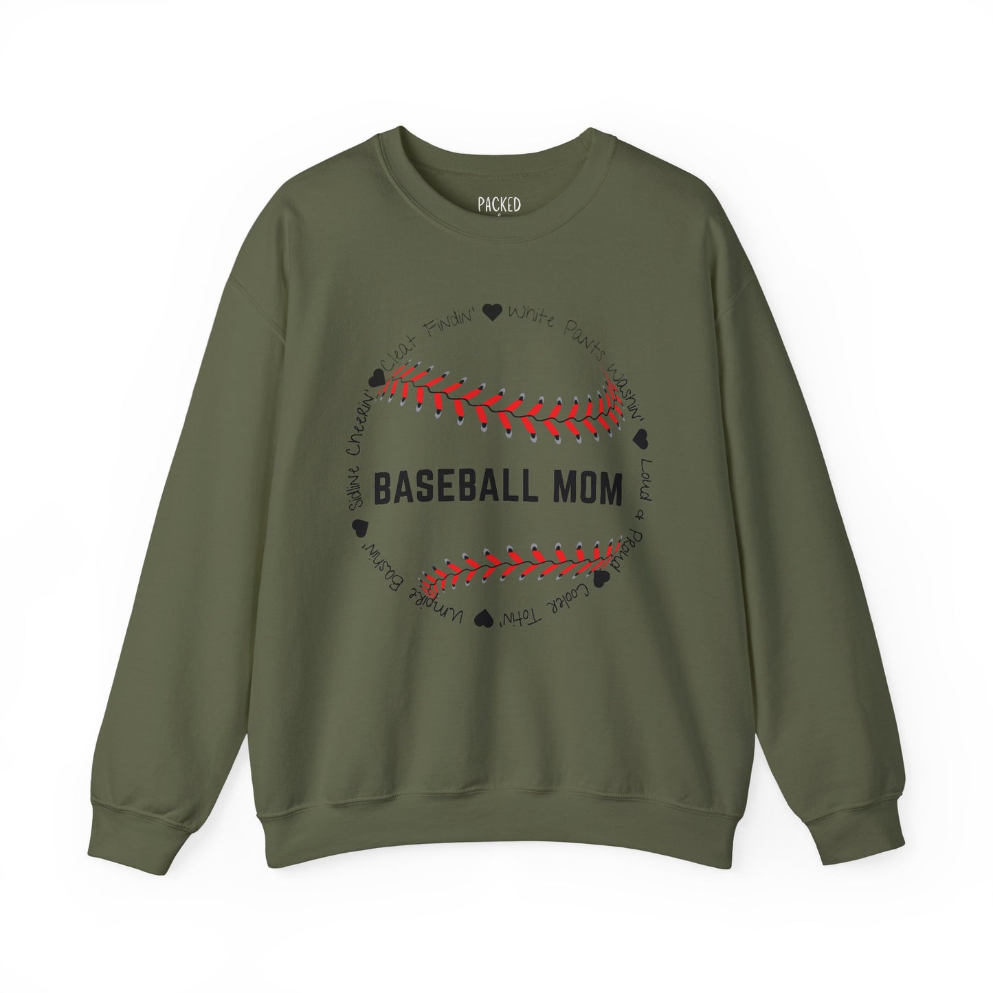 Loud and Proud Baseball Mom Crewneck Sweatshirt