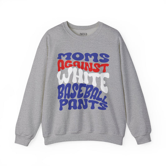 Baseball Mom’s Battle Cry Crewneck Sweatshirt
