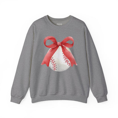Bows to Baseball Crewneck Sweatshirt