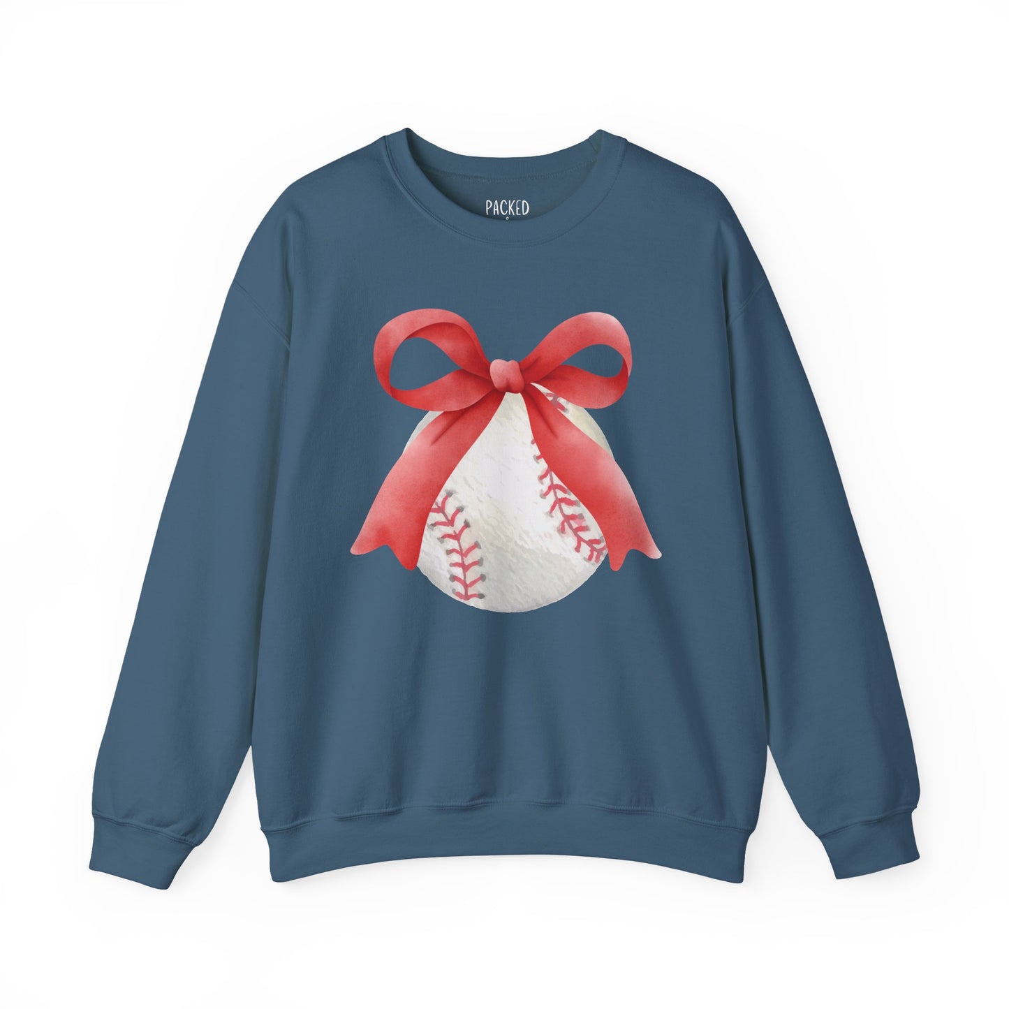 Bows to Baseball Crewneck Sweatshirt