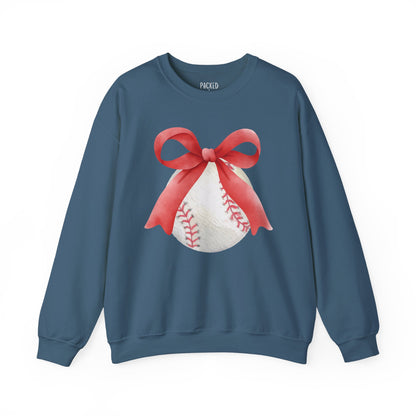 Bows to Baseball Crewneck Sweatshirt