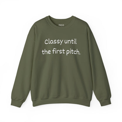 Baseball Mom Energy Crewneck Sweatshirt