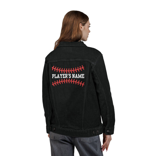 Personalized Black Denim Jacket