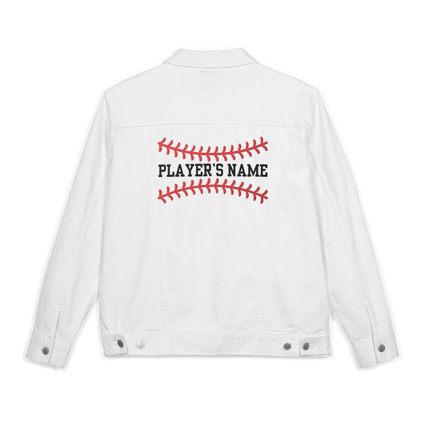 Personalized White Denim Jacket