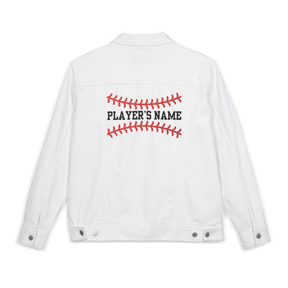 Personalized White Denim Jacket