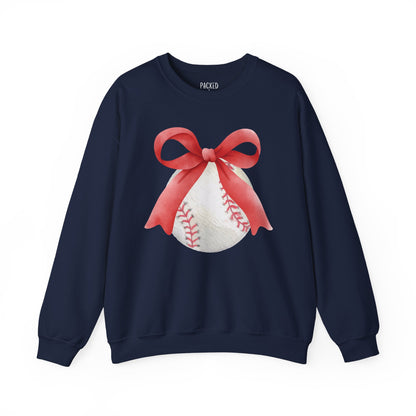 Bows to Baseball Crewneck Sweatshirt