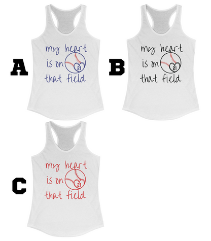 Where My Heart Plays Racerback Tank