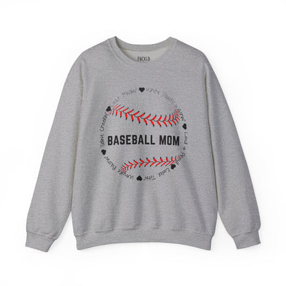 Loud and Proud Baseball Mom Crewneck Sweatshirt