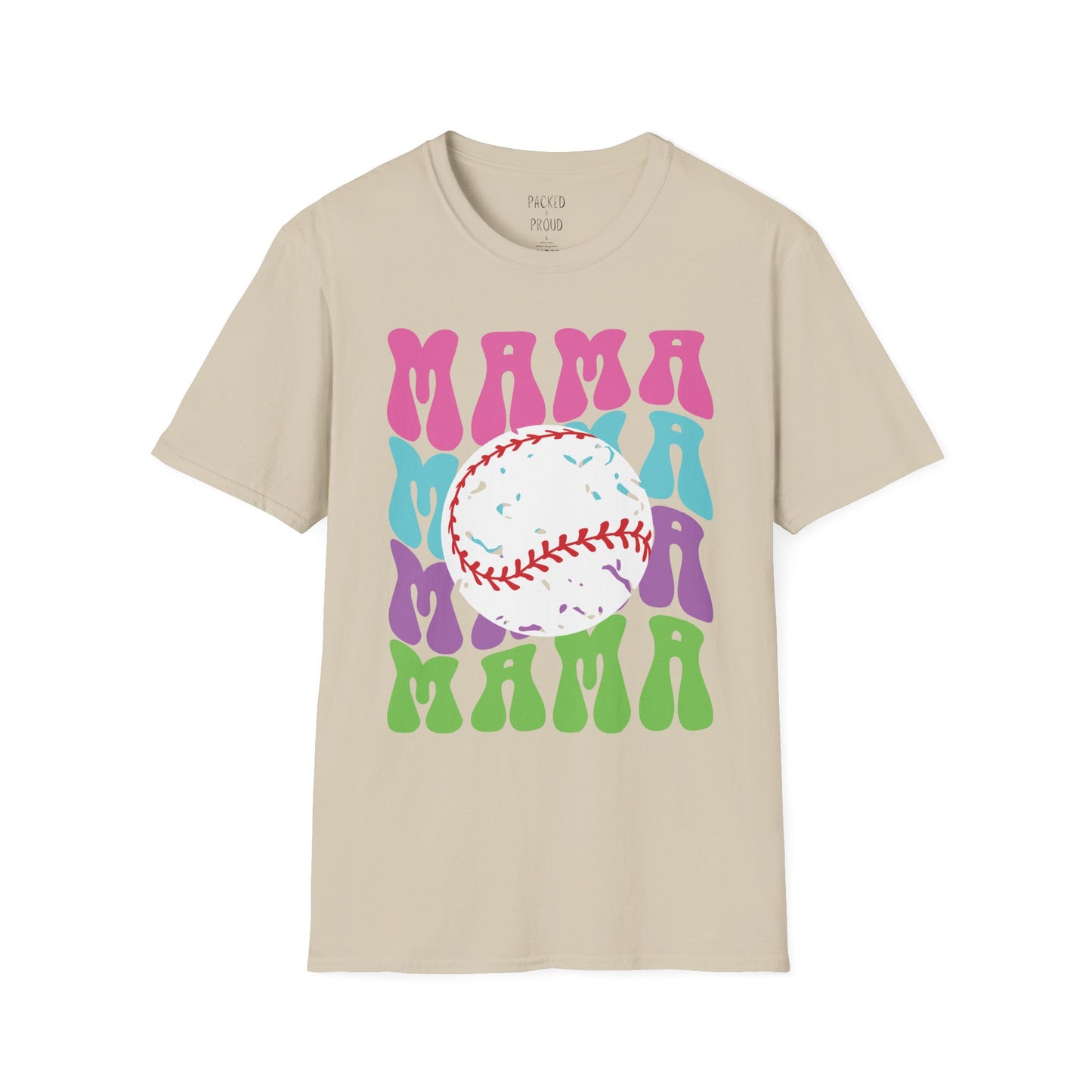 Color Me Baseball Mama T-Shirt