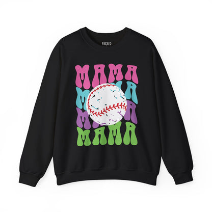 Color Me Baseball Mama Crewneck Sweatshirt