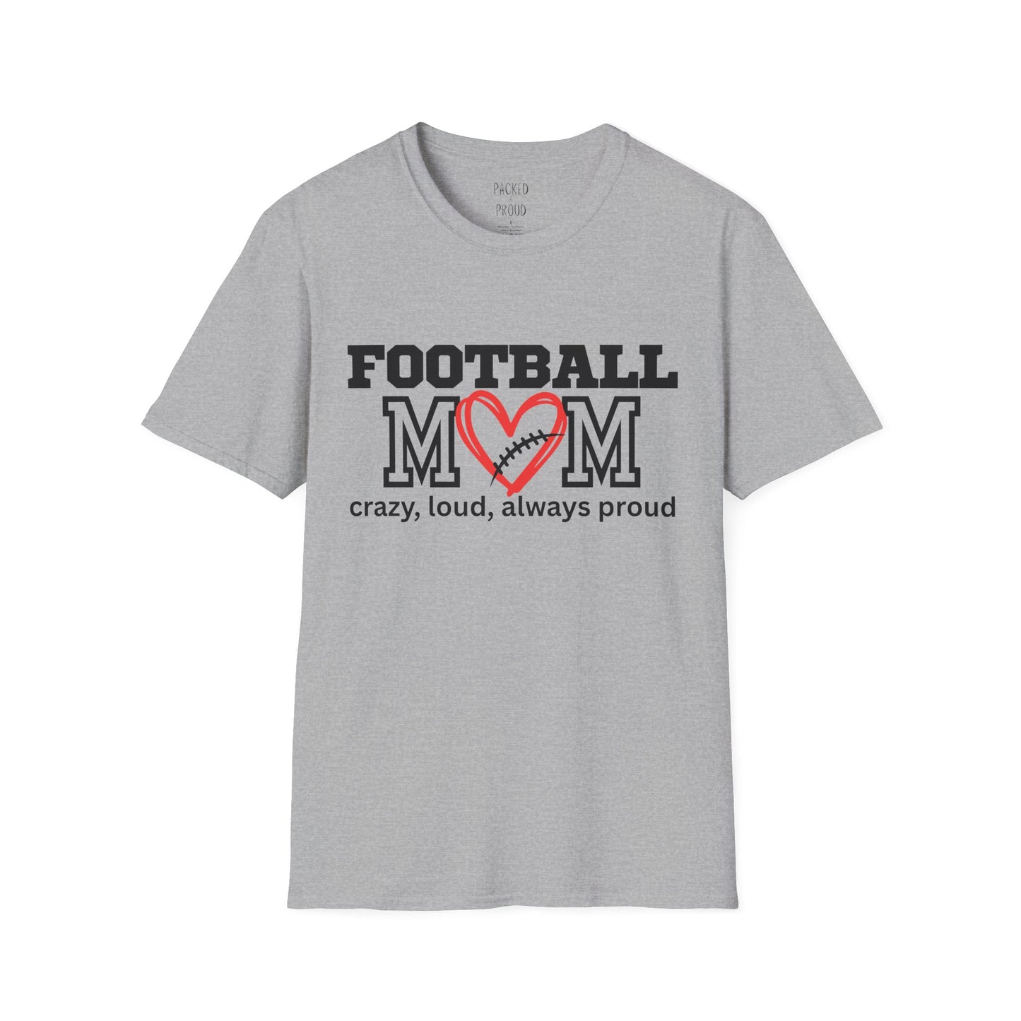 Football Mom T-Shirt, Sports Apparel, Gifts for Moms, Team Spirit Shirt, Casual Wear, Game Day Outfit