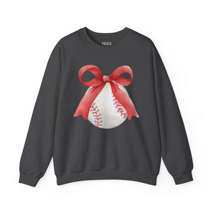 Bows to Baseball Crewneck Sweatshirt