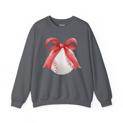 Bows to Baseball Crewneck Sweatshirt