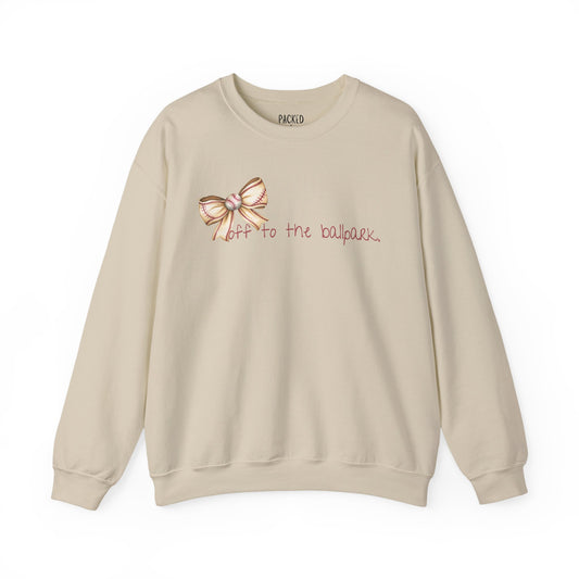 Off to the Ballpark Crewneck Sweatshirt