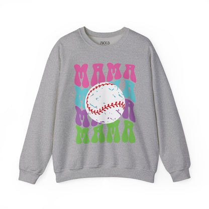 Color Me Baseball Mama Crewneck Sweatshirt