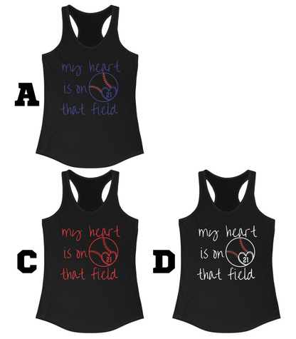 Where My Heart Plays Racerback Tank