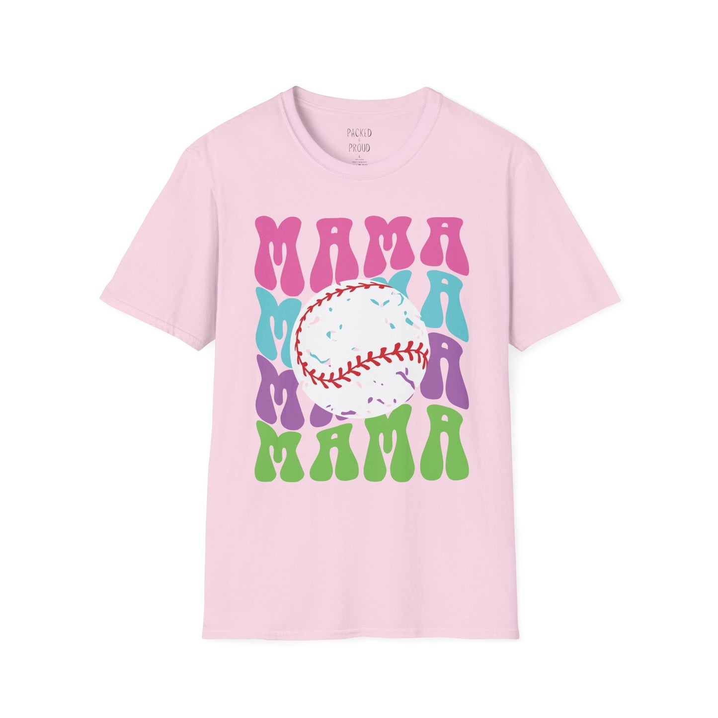 Color Me Baseball Mama T-Shirt